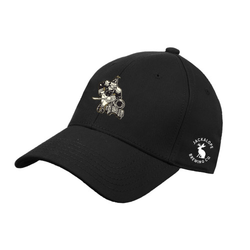 Jackalope Black Structured Adjustable Pro Style Hat