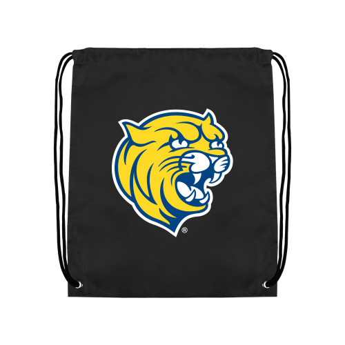  Black Drawstring Backpack - Cat Head