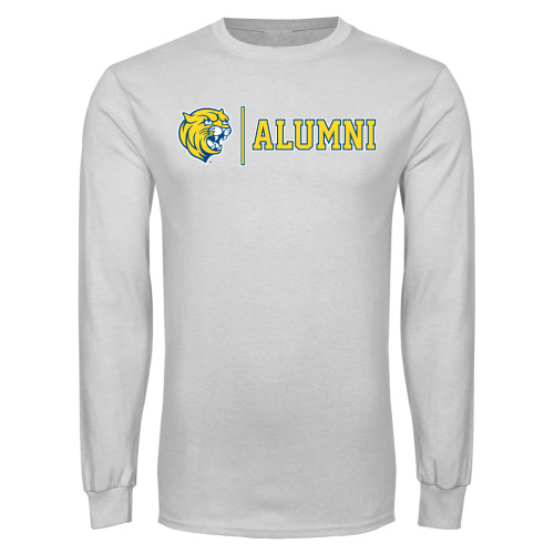  White Long Sleeve T Shirt - Wildcat Alumni