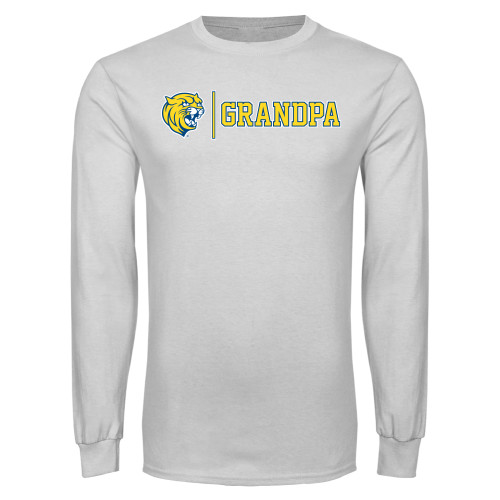  White Long Sleeve T Shirt - Wildcat Grandpa