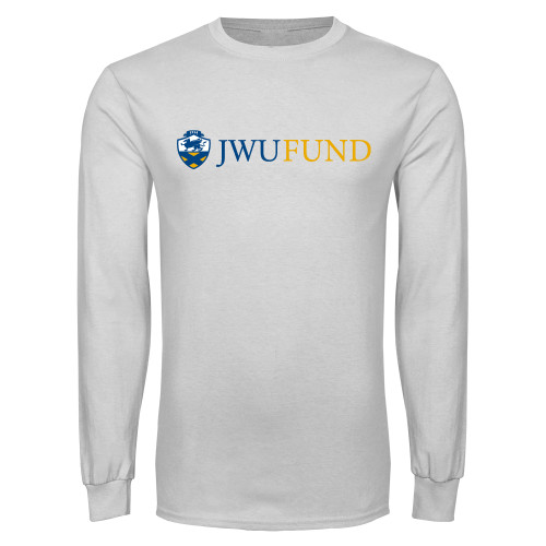  White Long Sleeve T Shirt - JWU Fund