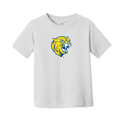  Toddler White T Shirt - Cat Head