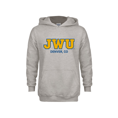  Youth Grey Fleece Hood - Denver