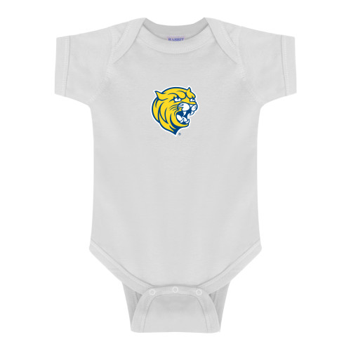  White Infant Onesie - Cat Head
