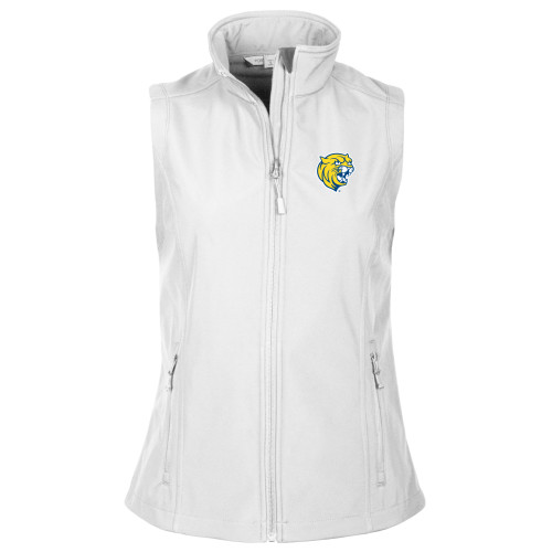  Womens White Core Softshell Vest - Cat Head