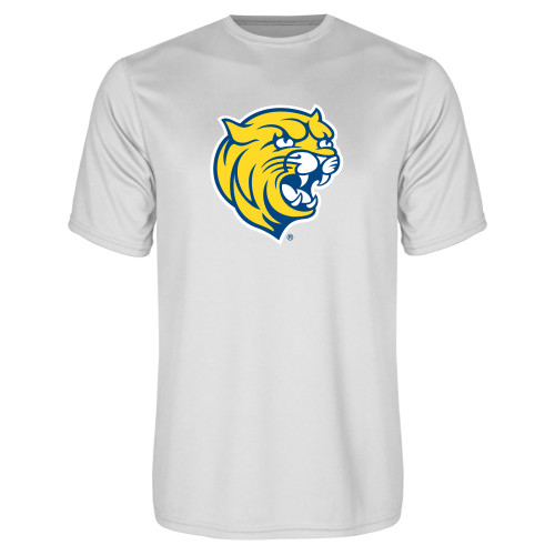  White Performance Tee - Cat Head