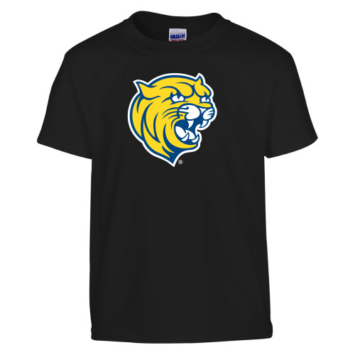  Youth Black T Shirt - Cat Head
