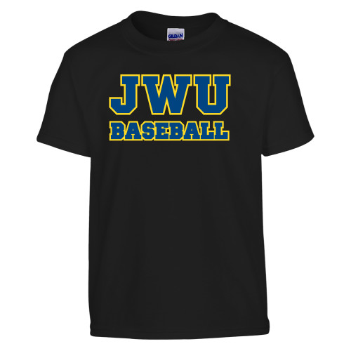  Youth Black T Shirt - JWU Baseball