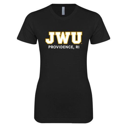  Next Level Womens Black Boyfriend Tee - Providence