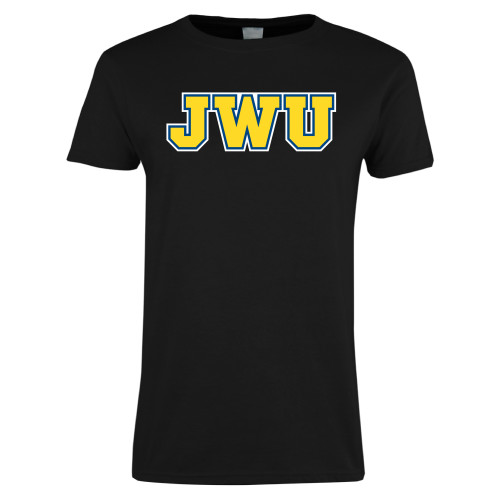  Womens Black Short Sleeve Tee - JWU