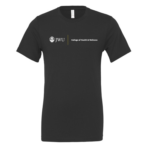  Bella + Canvas Black Jersey Cotton T Shirt - JWU College of Health and Wellness