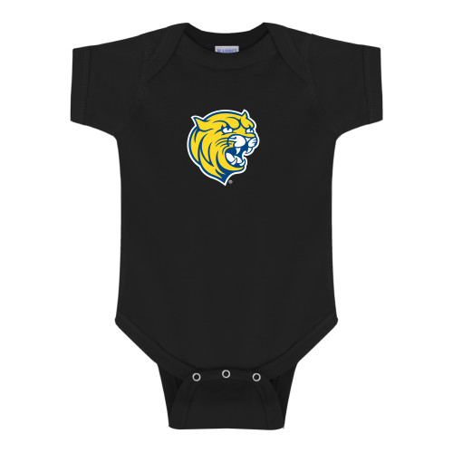  Black Infant Onesie - Cat Head