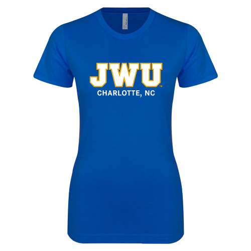  Next Level Womens Royal Boyfriend Tee - Charlotte