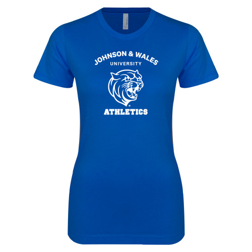  Next Level Womens Royal Boyfriend Tee - Johnson Wales Athletics