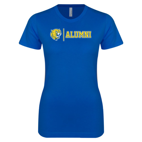  Next Level Womens Royal Boyfriend Tee - Wildcat Alumni