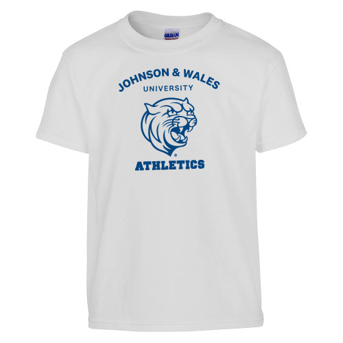  Youth White T Shirt - Johnson Wales Athletics