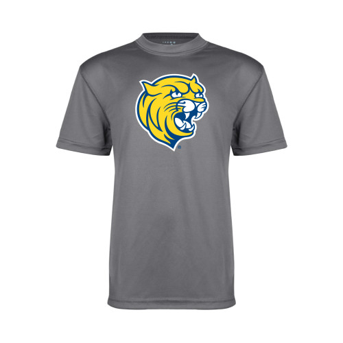  Youth Performance Grey Concrete Tee - Cat Head