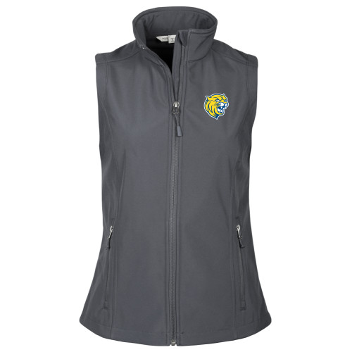  Womens Charcoal Core Softshell Vest - Cat Head