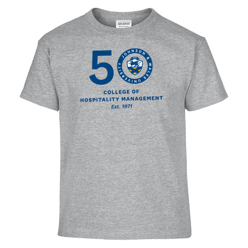  Youth Grey T Shirt - 50 College of Hospitality Management