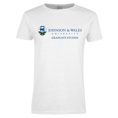  Womens White Short Sleeve Tee - Graduate Studies