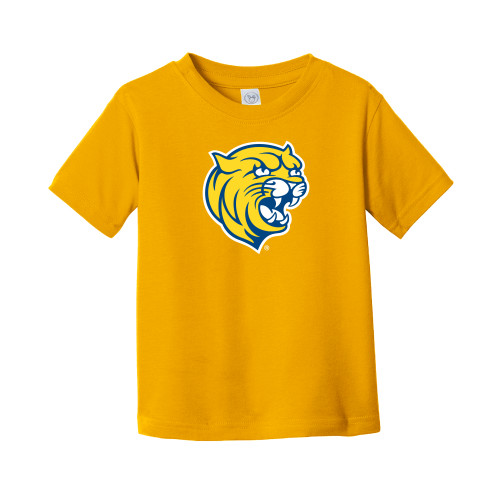  Toddler Gold T Shirt - Cat Head