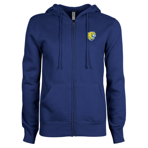  ENZA Womens Royal Fleece Full Zip Hoodie - Cat Head