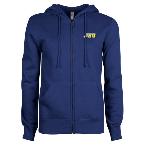  ENZA Womens Royal Fleece Full Zip Hoodie - JWU