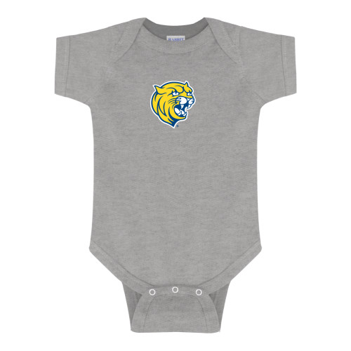  Grey Infant Onesie - Cat Head