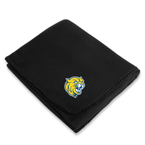  Black Arctic Fleece Blanket - Cat Head