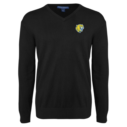  Black VNeck Sweater - Cat Head