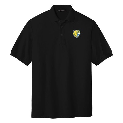  Black Silk Touch Polo - Cat Head