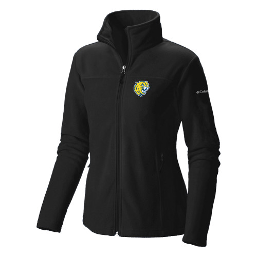  Columbia Womens Full Zip Black Fleece Jacket - Cat Head