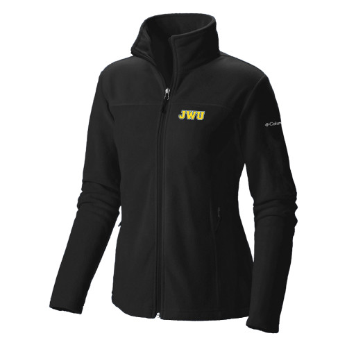  Columbia Womens Full Zip Black Fleece Jacket - JWU