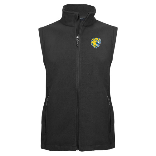  Charcoal Fleece Full Zip Vest - Cat Head