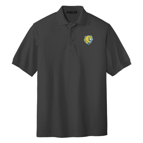  Charcoal Silk Touch Polo - Cat Head