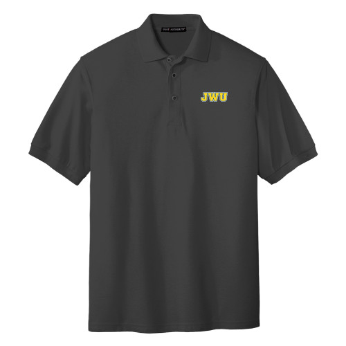  Charcoal Silk Touch Polo - JWU