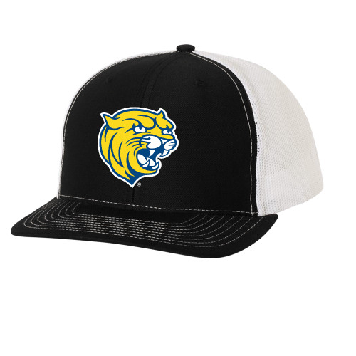  Richardson Black/White Trucker Hat - Cat Head