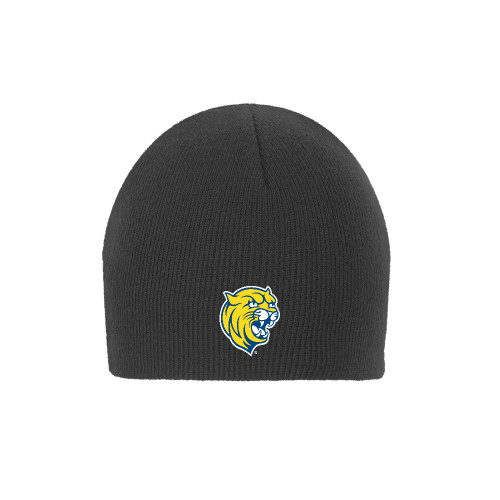  Charcoal Knit Beanie - Cat Head