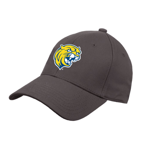  Charcoal Structured Adjustable Pro Style Hat - Cat Head