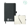 Thumbnail image for  5.5 x 8.5 Black FSC Mix Recycled Leather Bound Journal