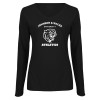 Thumbnail image for  Womens Black Long Sleeve V Neck Tee 