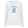 Thumbnail image for  Womens White Long Sleeve V Neck Tee