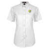 Thumbnail image for  Womens White Twill Button Up Short Sleeve