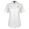 Thumbnail image for  Womens White Twill Button Up Short Sleeve
