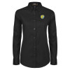 Thumbnail image for  Womens Black Twill Button Down Long Sleeve 