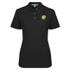 Thumbnail image for  Womens Silk Touch Black Pique Polo