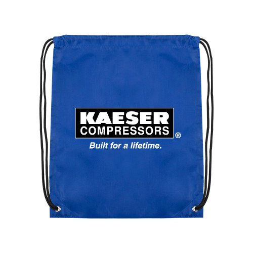 Royal Drawstring Backpack-Kaeser w tagline