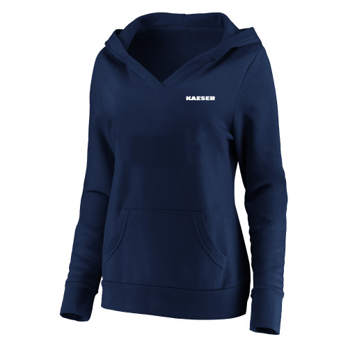 Womens Plus Navy Hoodie-Kaeser