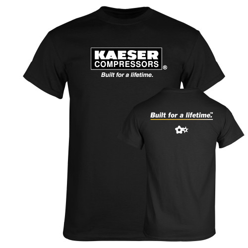Black T Shirt-Kaeser w tagline