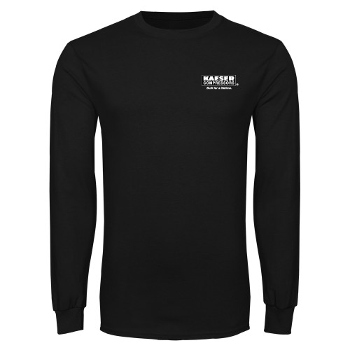 Black Long Sleeve T Shirt-Kaeser w tagline